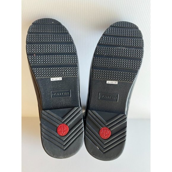 Hunter Dark Gray Rubber Quilter Knee-High Rain Boots, Size 8 - Picture 9 of 11